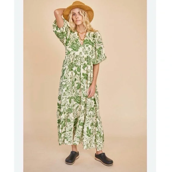 Hunter Bell Palmer Green Gardens Dress size S - Picture 1 of 5